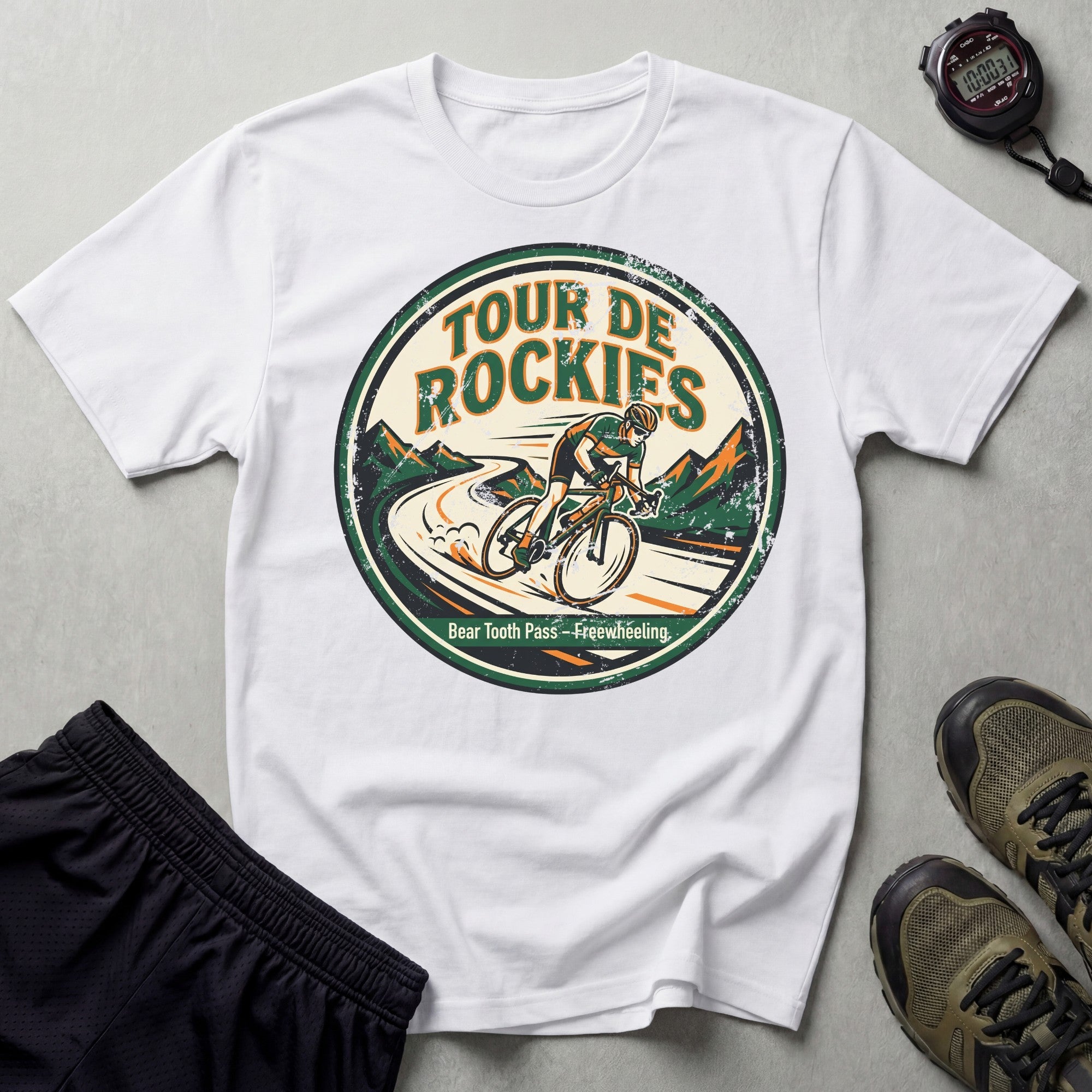 Tour de Rockies Badge T-Shirt