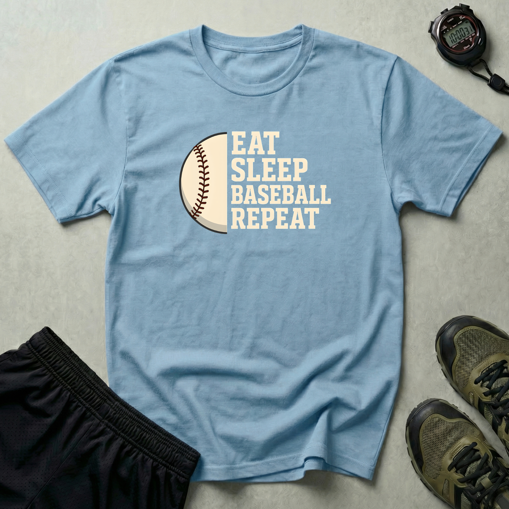 Eat Sleep Baseball Repeat T-Shirt