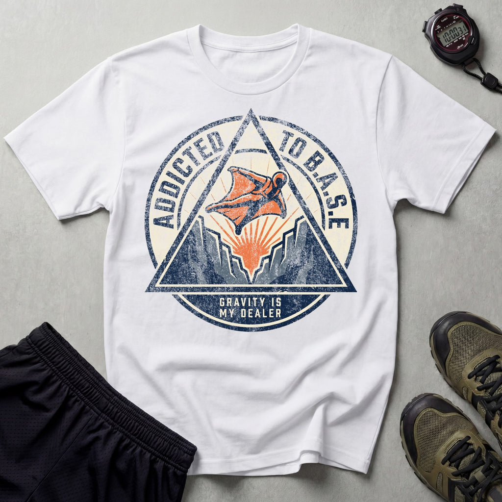 Addicted To B.A.S.E Sky Diving T-Shirt