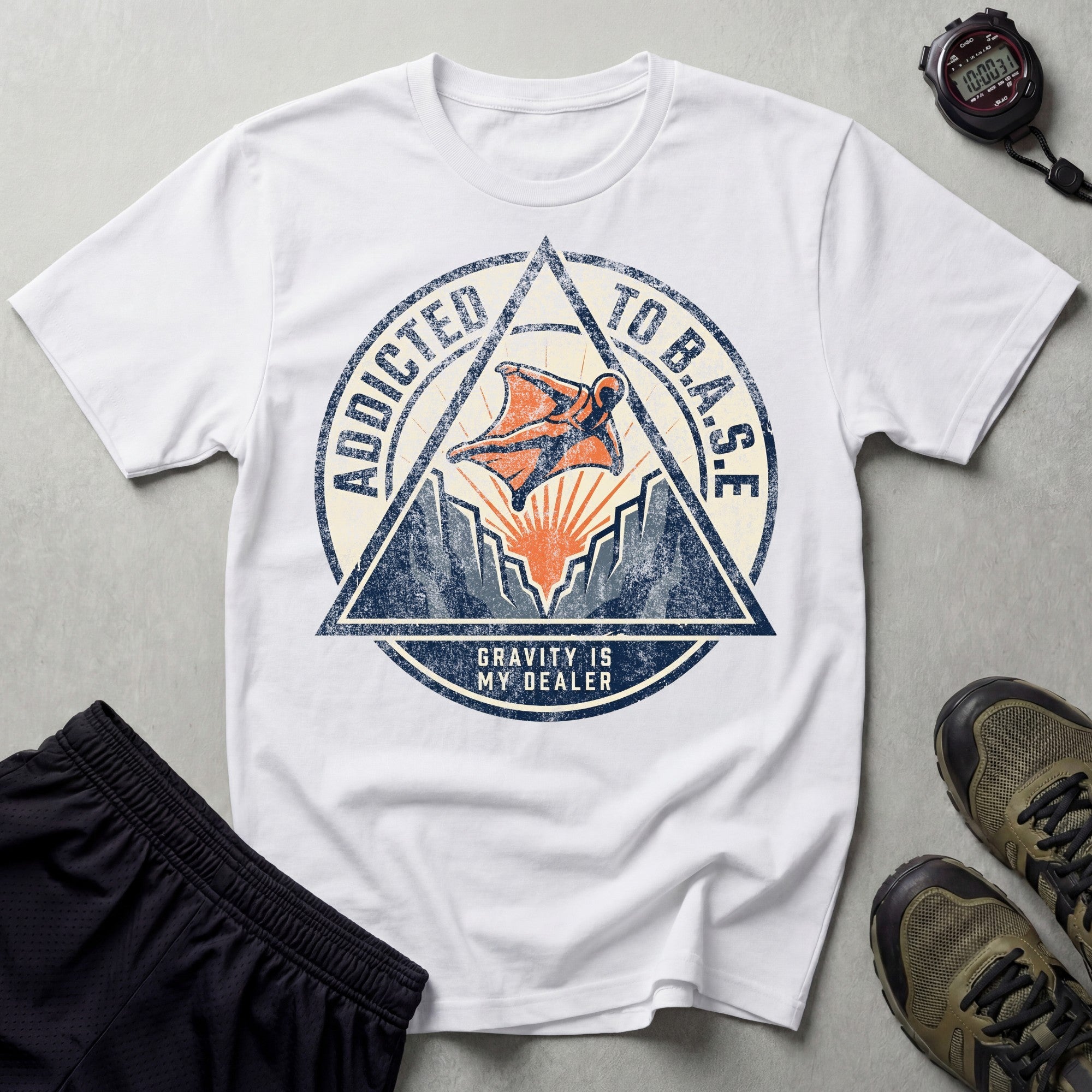 Addicted To B.A.S.E Sky Diving T-Shirt