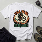 Full Send Sasquatch Mountain Biking T-Shirt