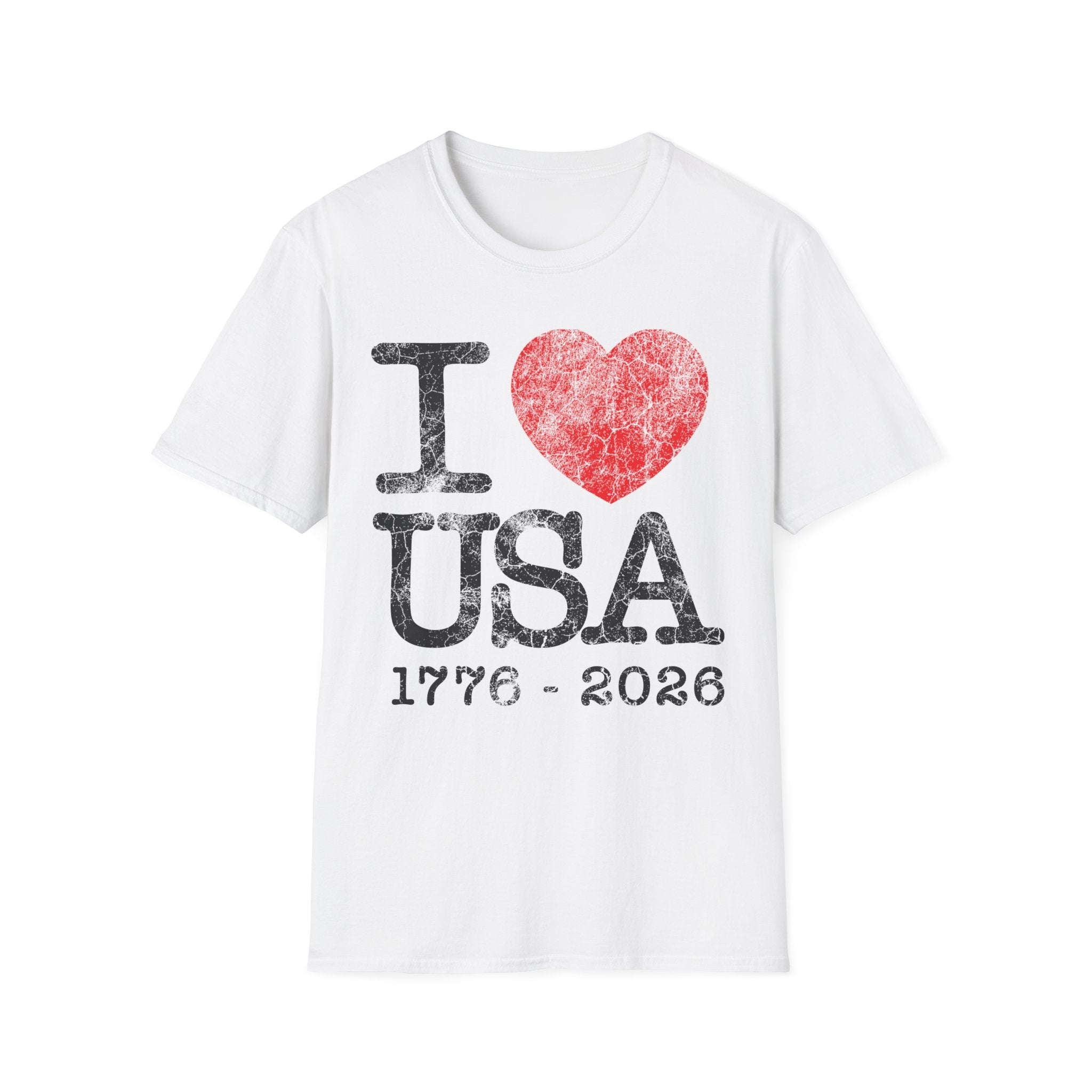I Heart USA Anniversary Vintage Gym T-Shirt