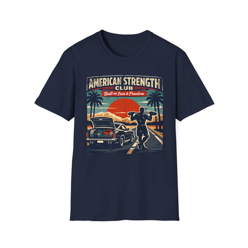Amercan Strength Club Train Hard Gymwear T-Shirt