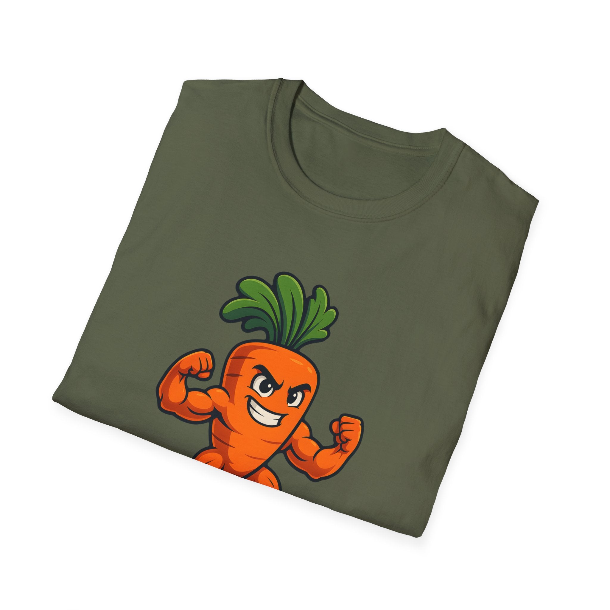 Muscular Carrot Mascot T-Shirt