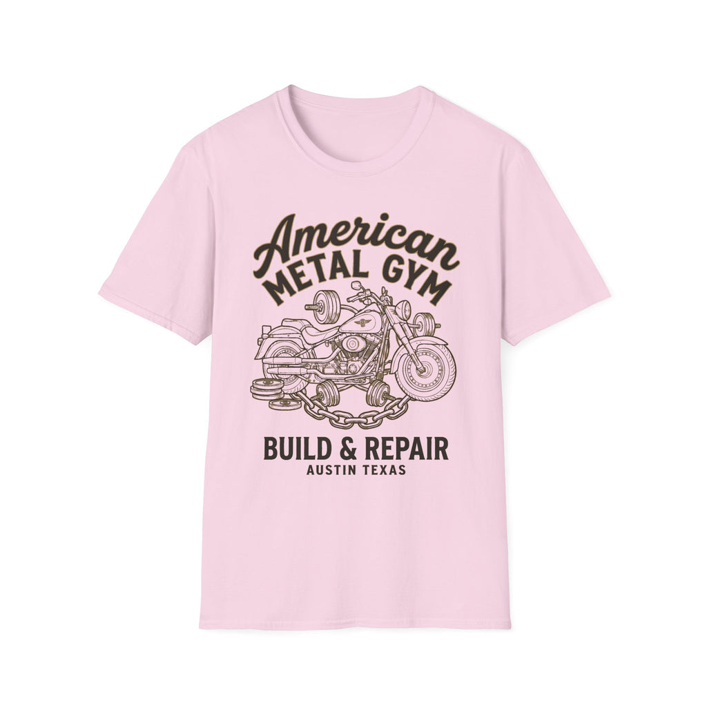 American Metal Austin TX Build and Repair Vintage Graphic Gym T-Shirt