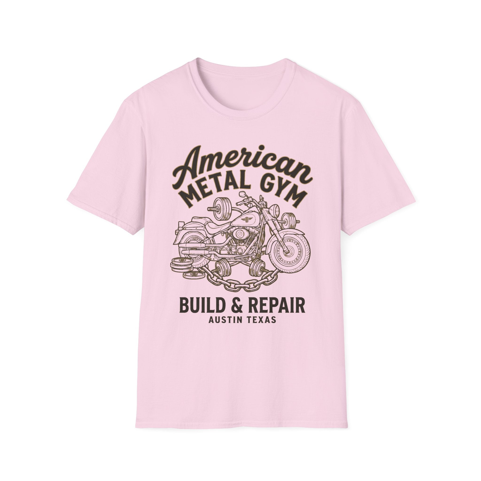 American Metal Austin TX Build and Repair Vintage Graphic Gym T-Shirt