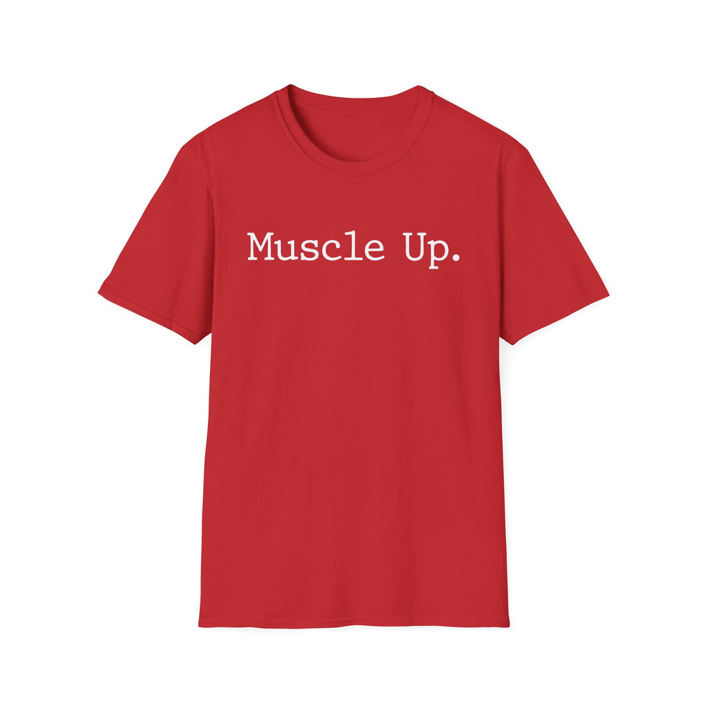 Muscle Up Typographic Vintage Gym T-Shirt