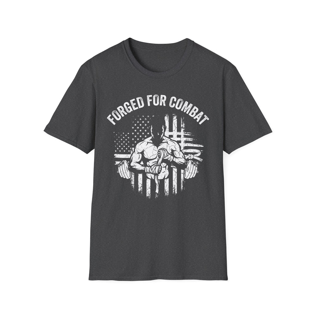 Forged for Combat Club Gym Vintage Retro Gym T-Shirt