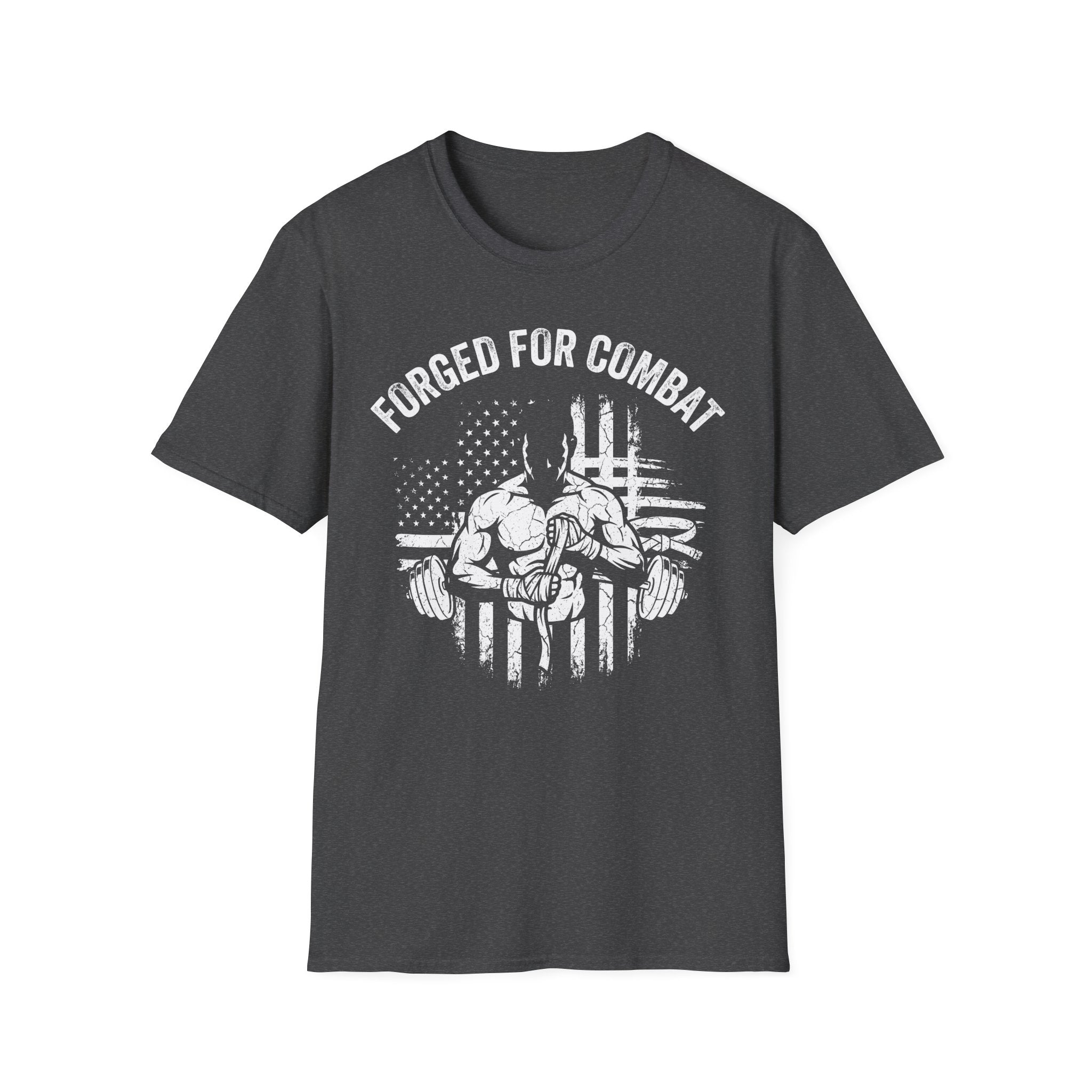 Forged for Combat Club Gym Vintage Retro Gym T-Shirt
