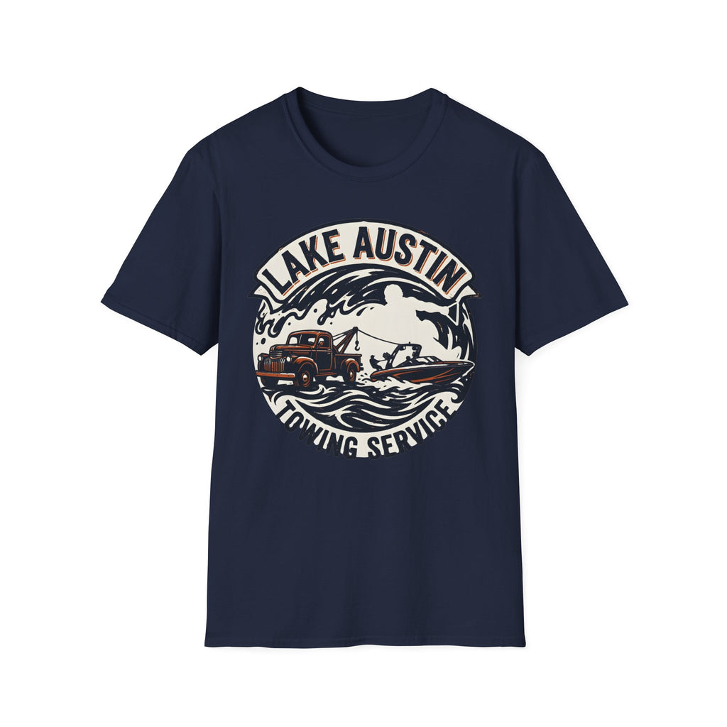 Lake Austin Towing Wakeboard Designer Gym T-Shirt