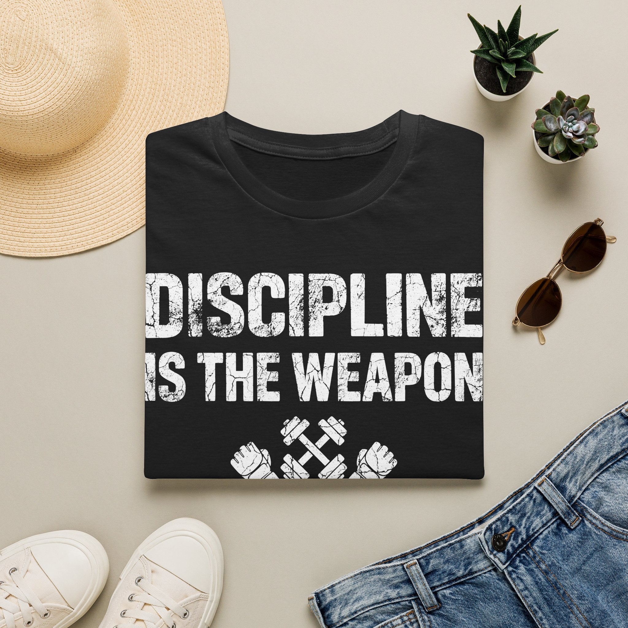 Weapon Discipline Gym Vintage Retro Gym T-Shirt