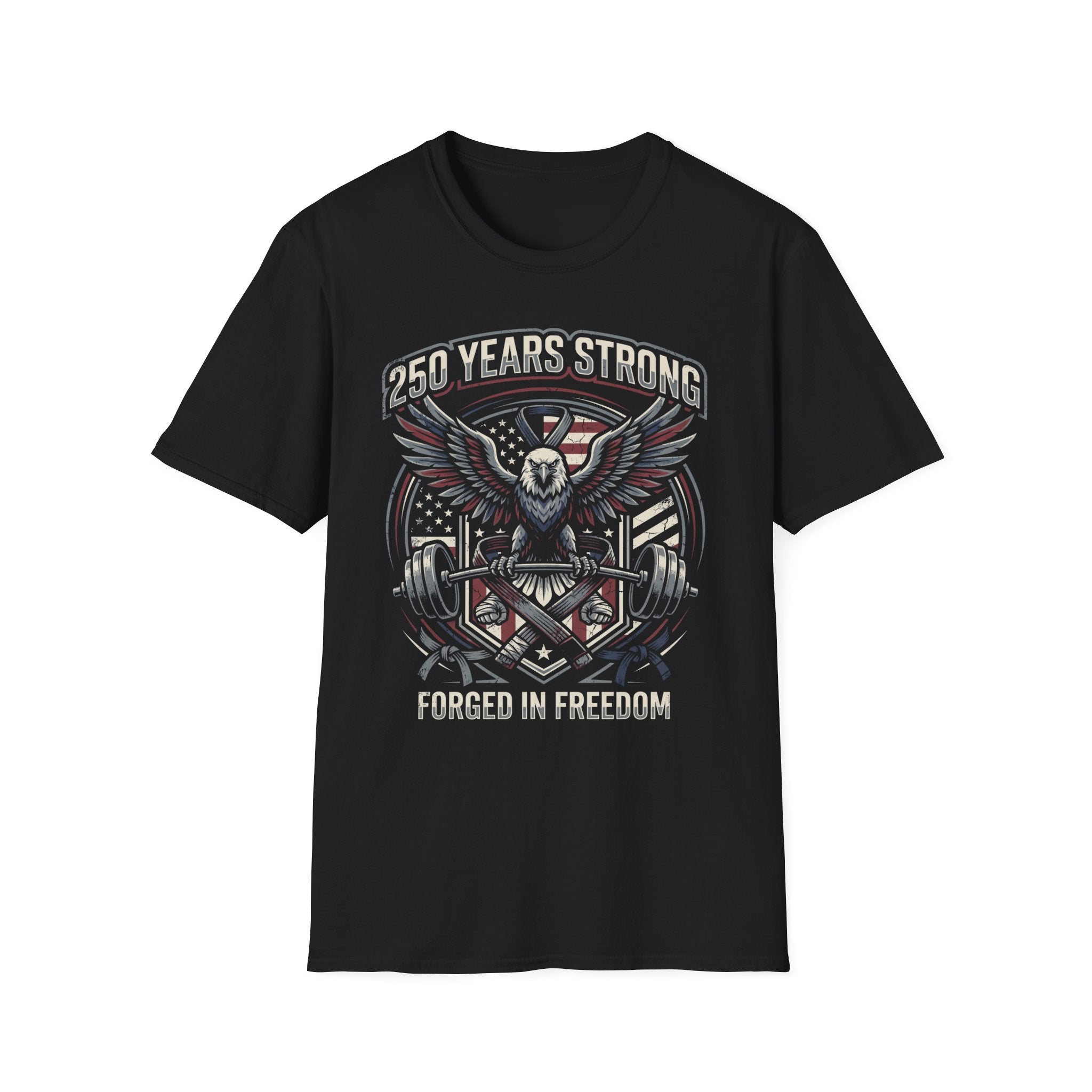 USA 250 Freedom Forged Gym Vintage Gym T-Shirt