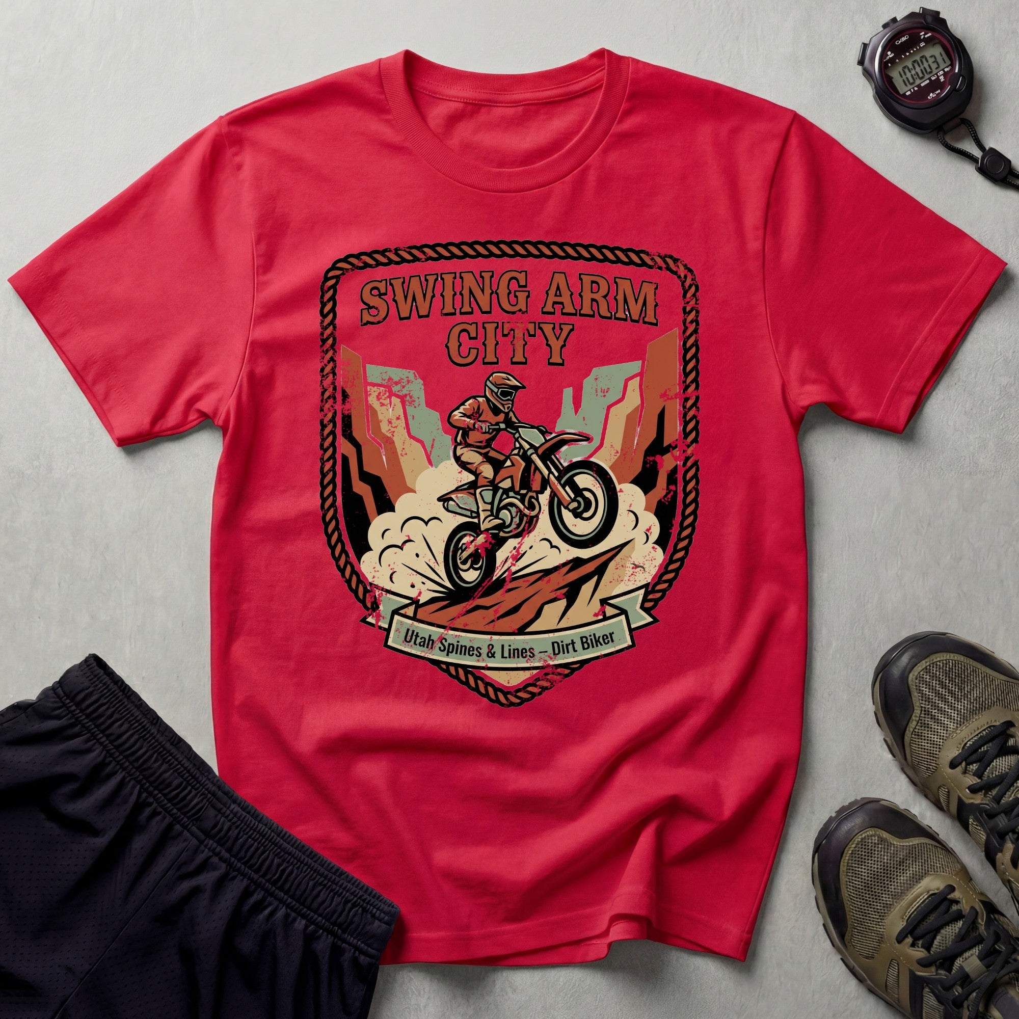 Swing Arm City Dirt Bike T-Shirt