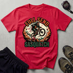 Full Send Sasquatch Mountain Biking T-Shirt