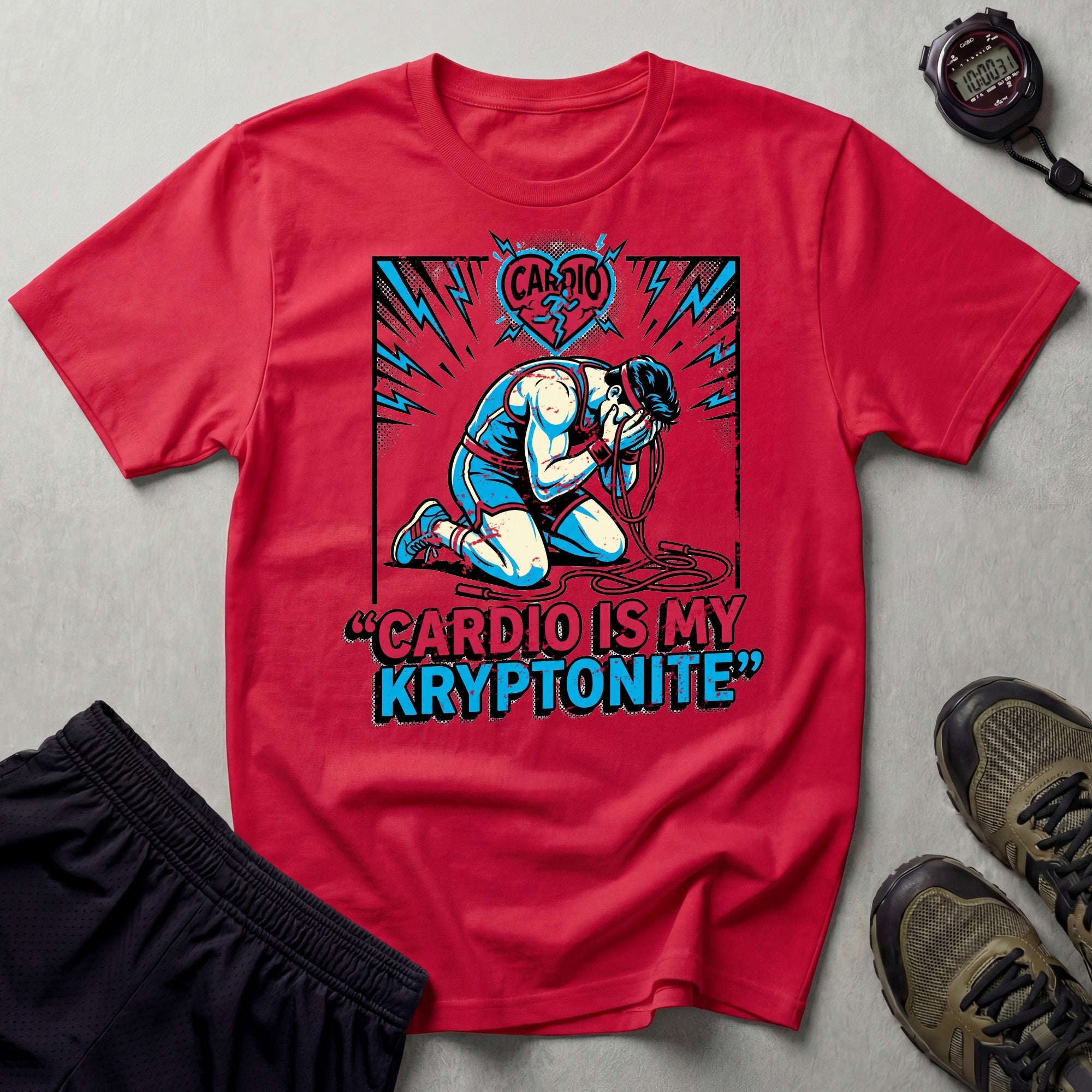 Cardio Is My Kryptonite Gym T-Shirt