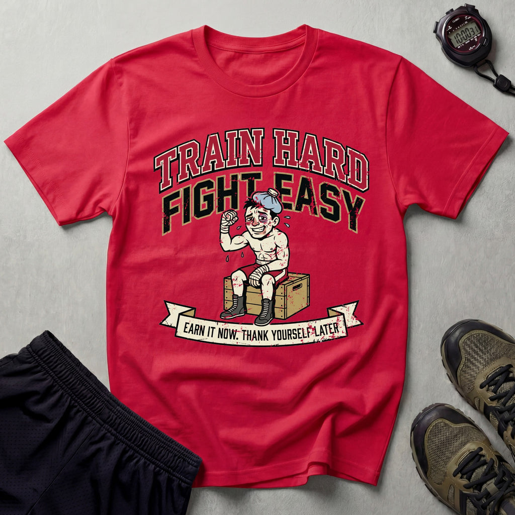 Train Hard Fight Easy Boxing T-Shirt