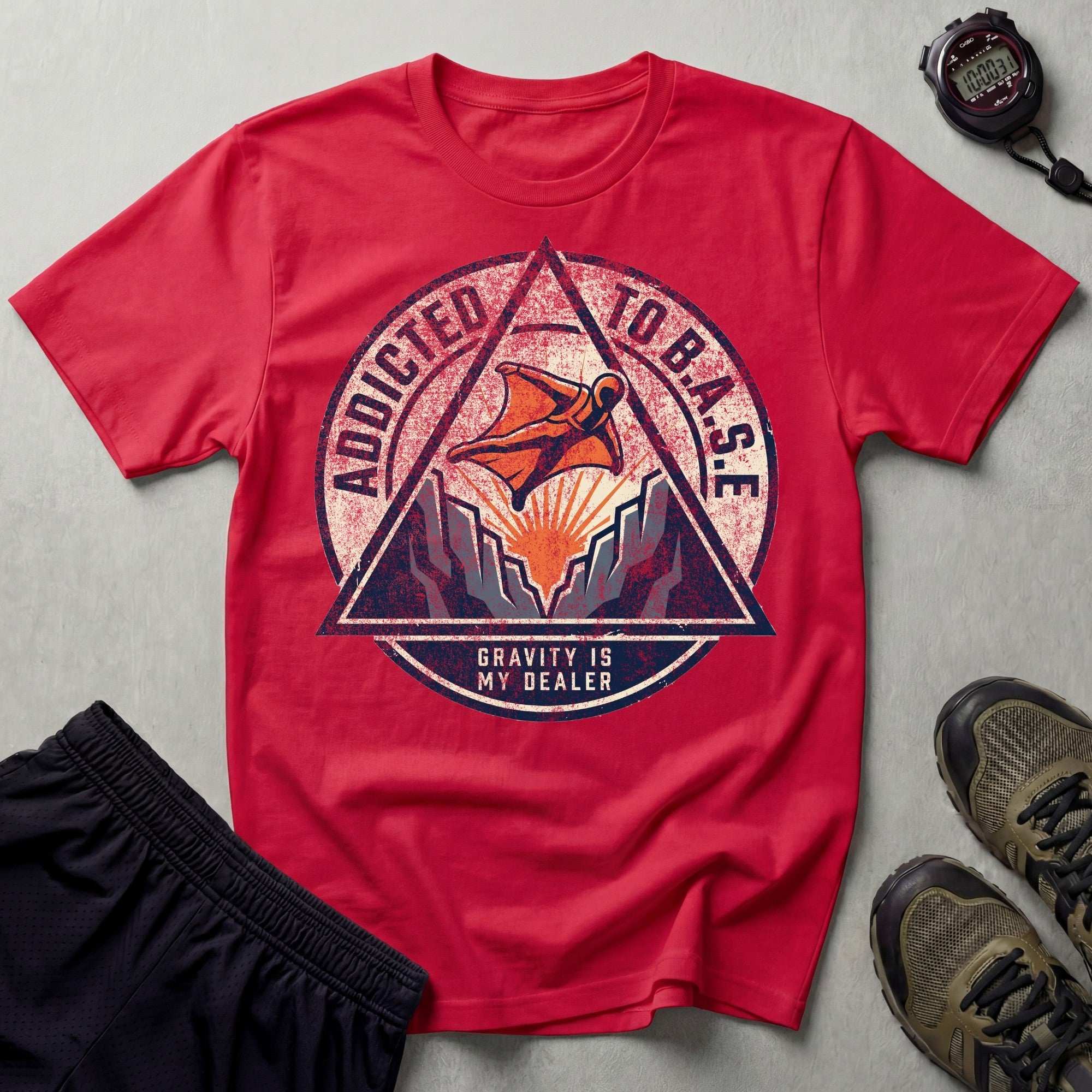 Addicted To B.A.S.E Sky Diving T-Shirt