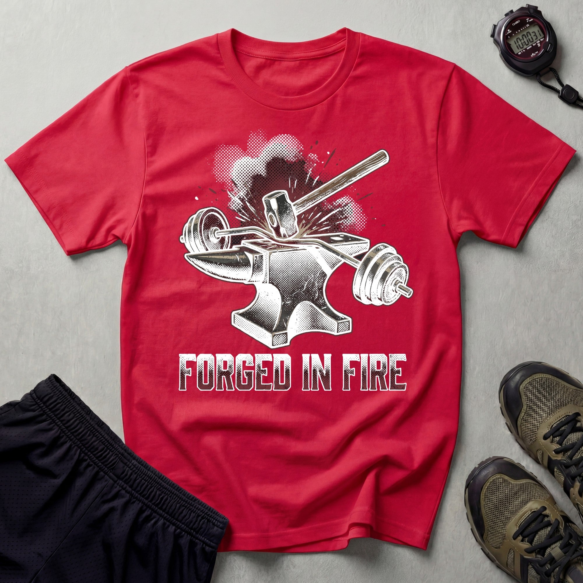 Forged In Fire Bodybuilding T-Shirt