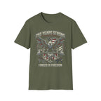 USA 250 Freedom Forged Gym Vintage Gym T-Shirt