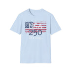 USA 250 Strong Flag Gym Vintage Gym T-Shirt