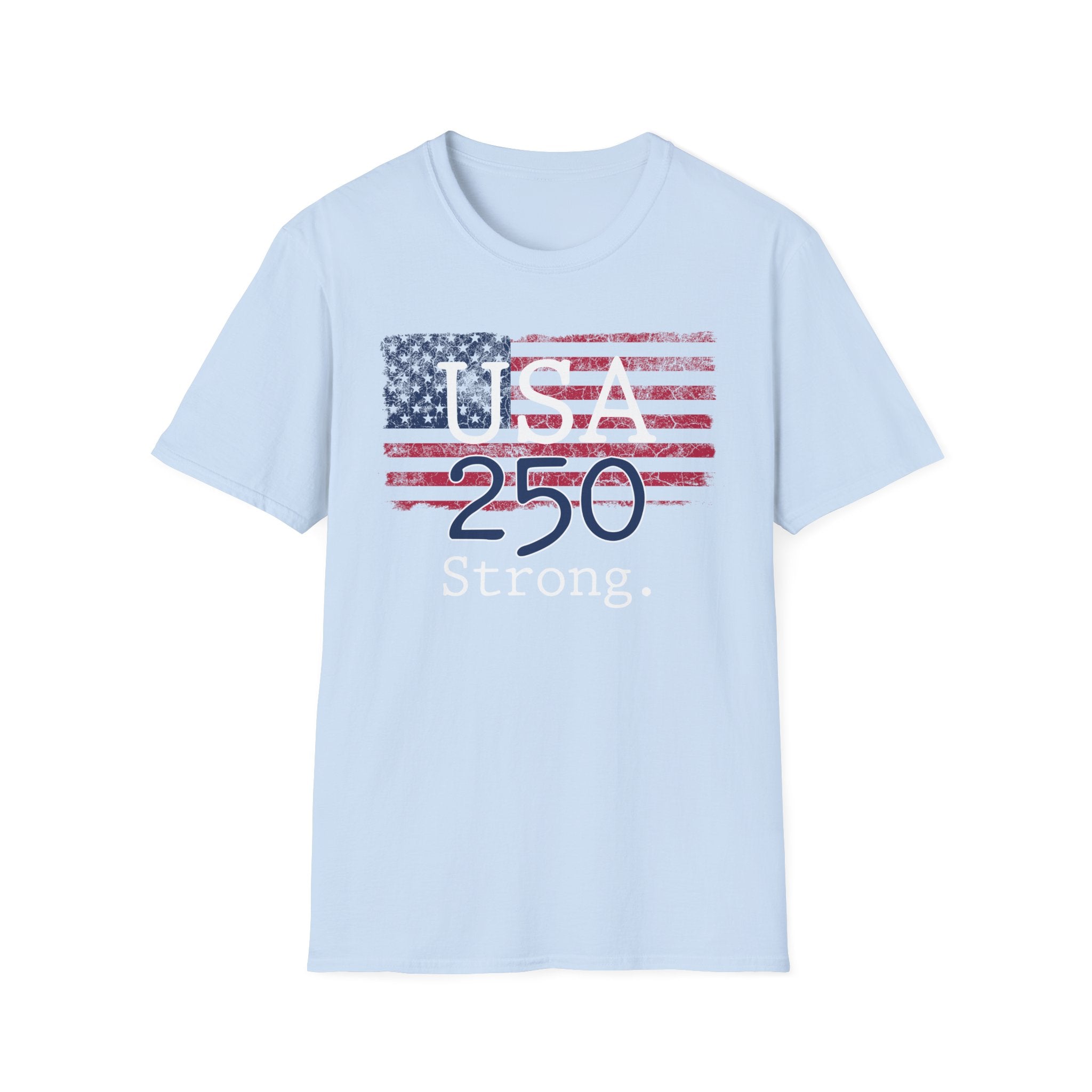 USA 250 Strong Flag Gym Vintage Gym T-Shirt