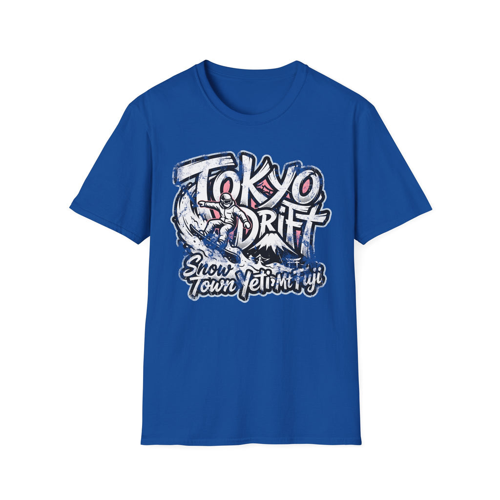 Snow Town Yeti Drift Snowboarder T-Shirt