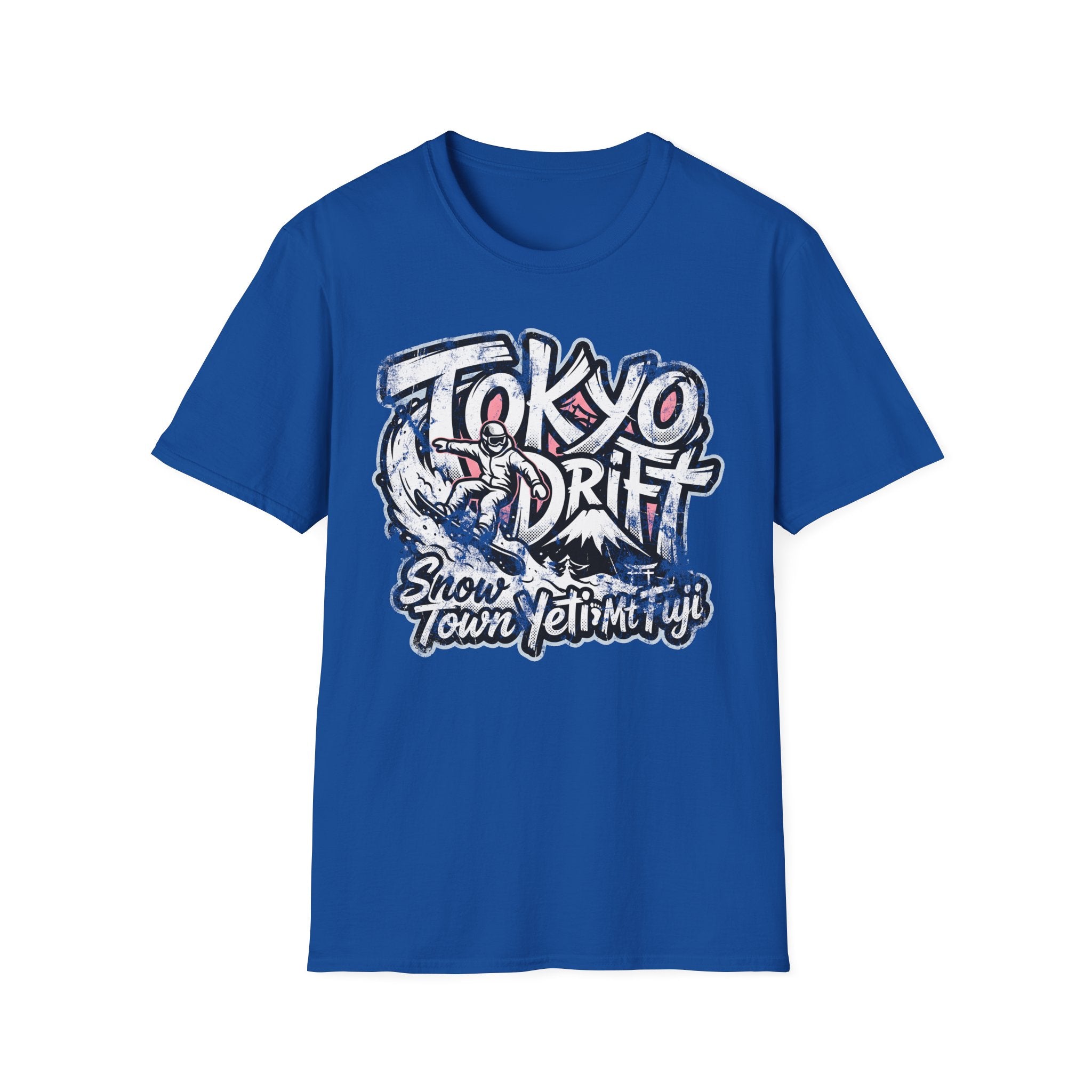 Snow Town Yeti Drift Snowboarder T-Shirt