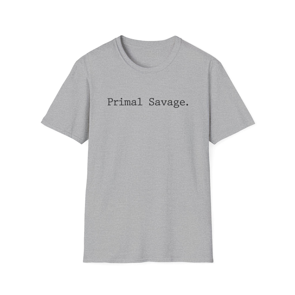Primal Savage Typographic Retro Gym T-Shirt