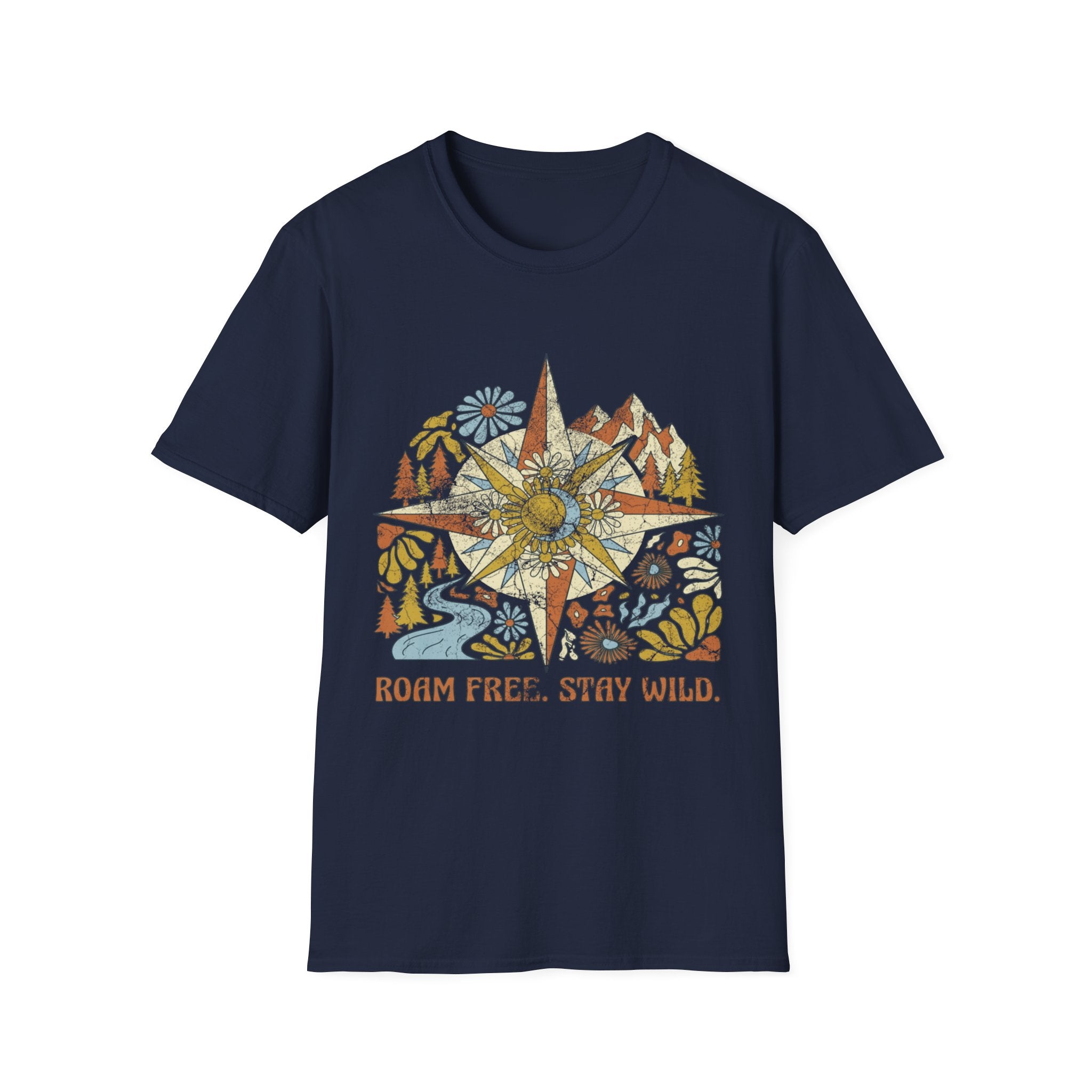 Roam Free Stay Wild Retro Gym T-Shirt