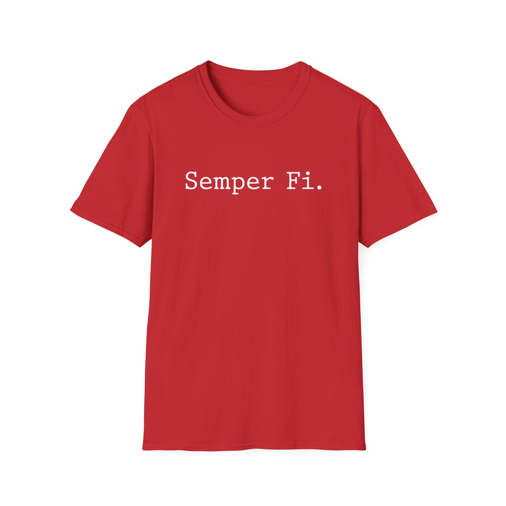 Semper Fi Typographic Vintage Gym T-Shirt