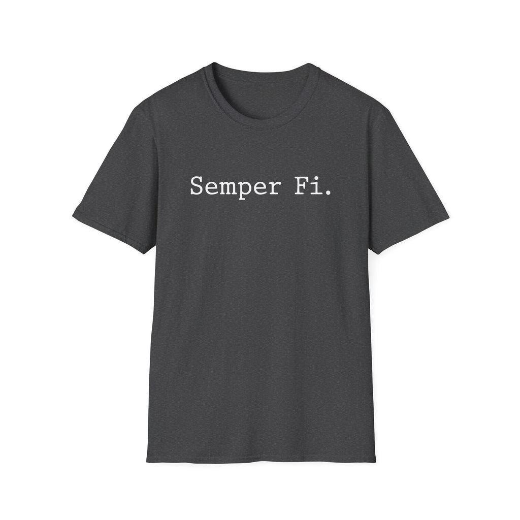 Semper Fi Typographic Vintage Gym T-Shirt