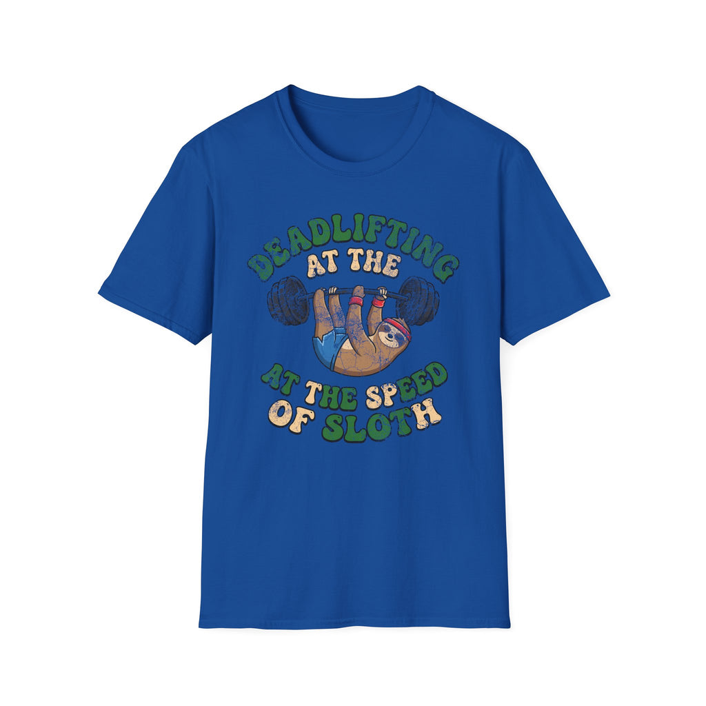 Deadlifting At The Speed of Sloth Vintage Gym T-Shirt