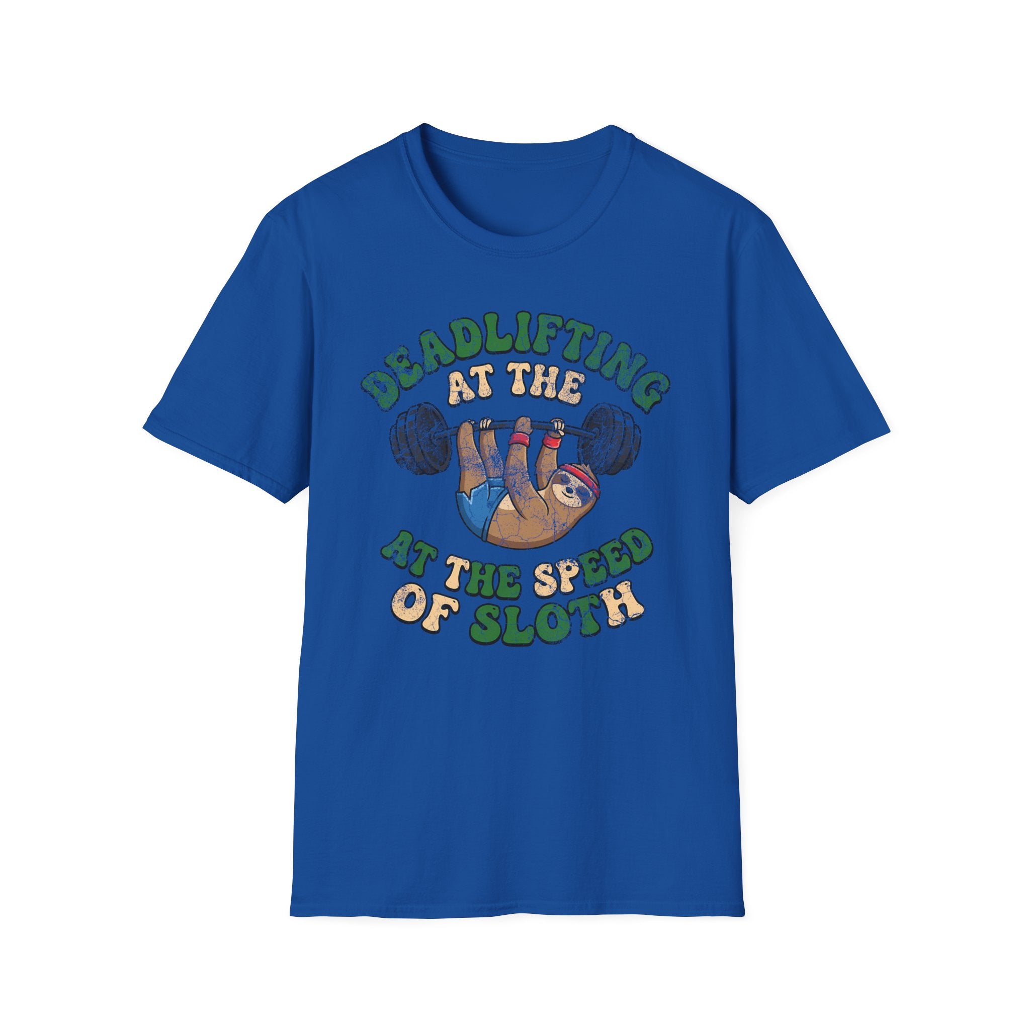 Deadlifting At The Speed of Sloth Vintage Gym T-Shirt