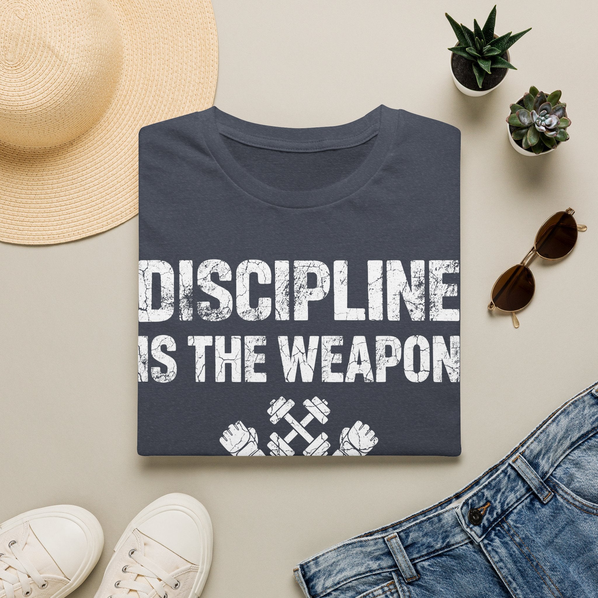 Weapon Discipline Gym Vintage Retro Gym T-Shirt