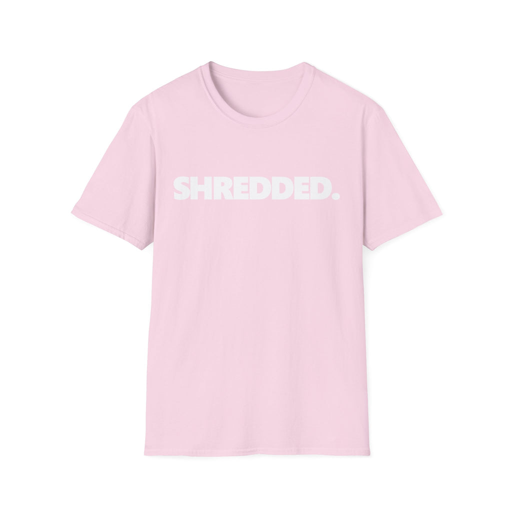 SHREDDED Typographic Bodybuilding Vintage Gym T-Shirt