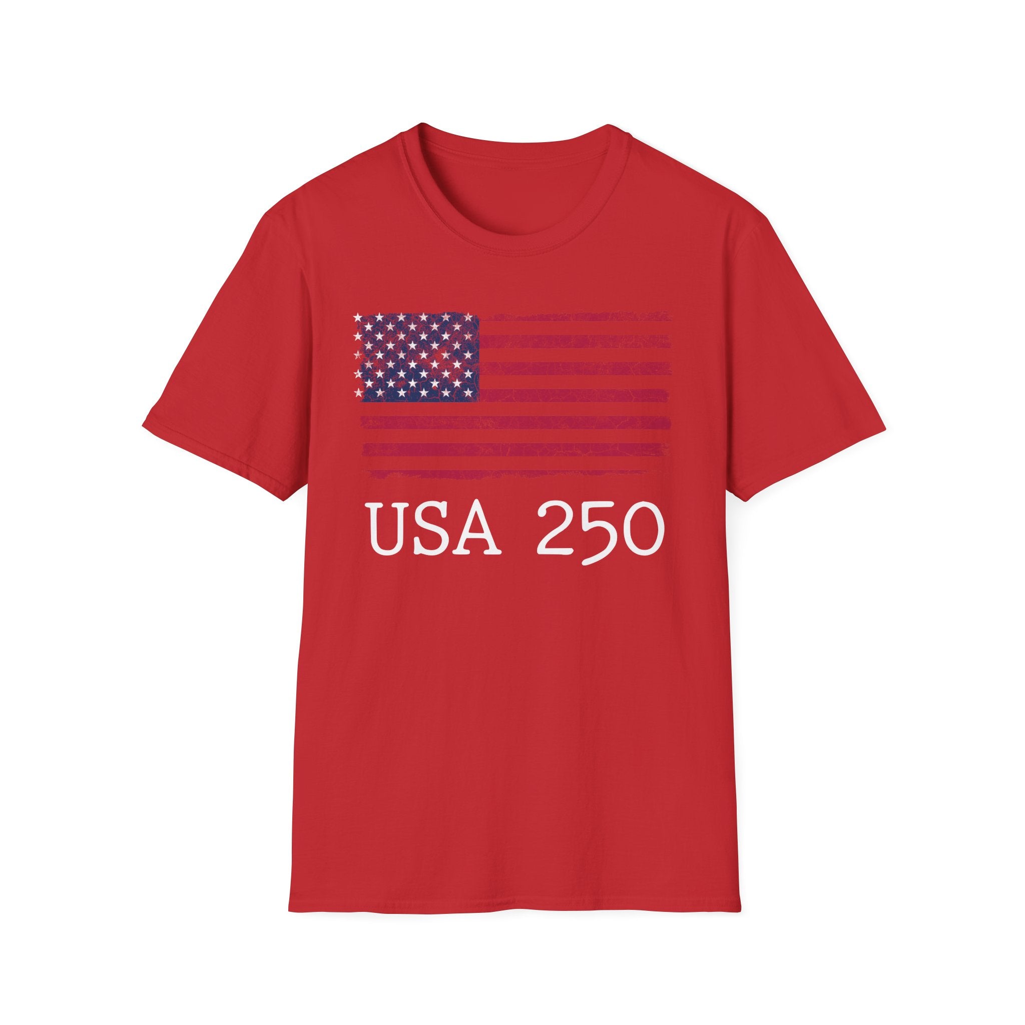 USA 250 Strength Freedom Stars Vintage Gym T-Shirt