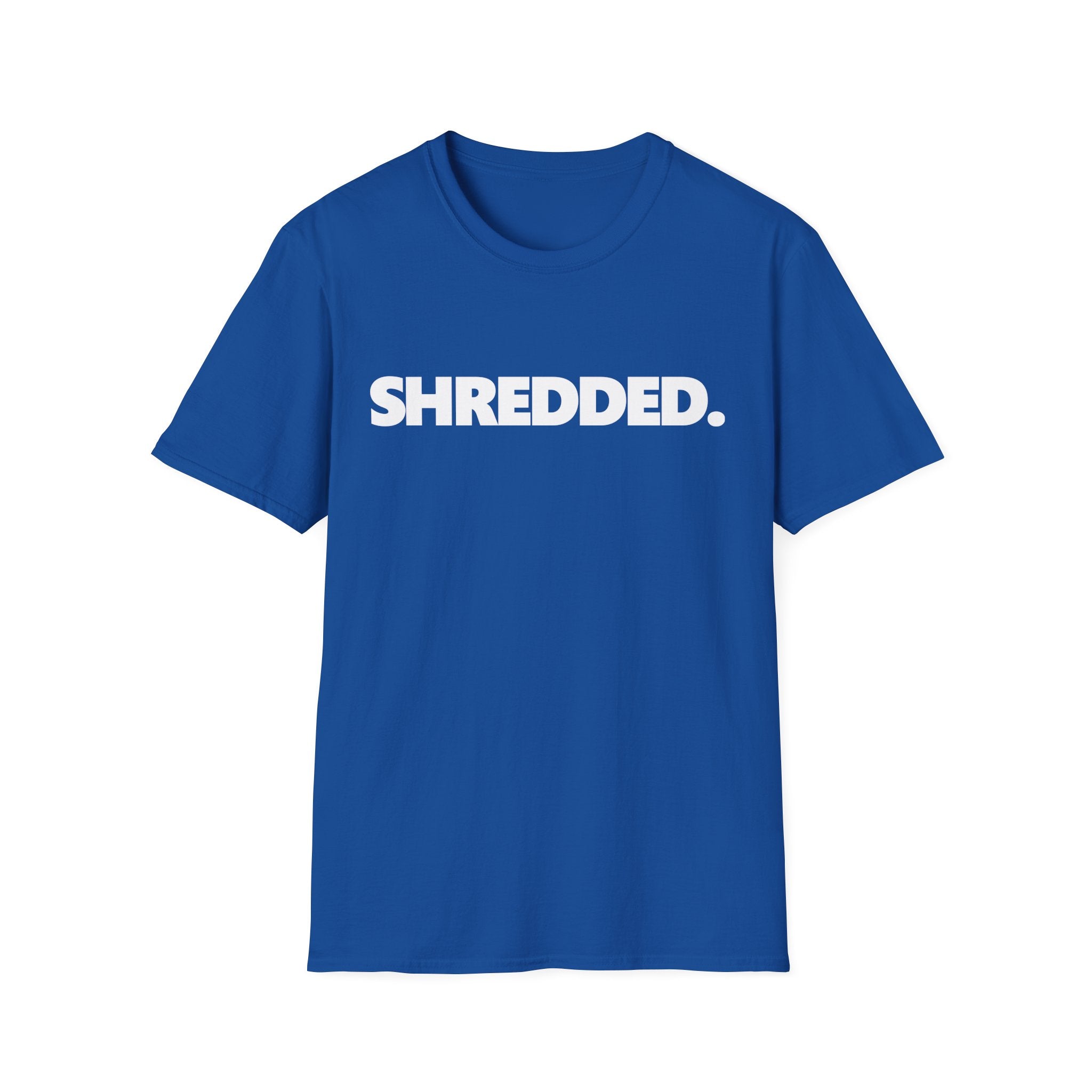 SHREDDED Typographic Bodybuilding Vintage Gym T-Shirt