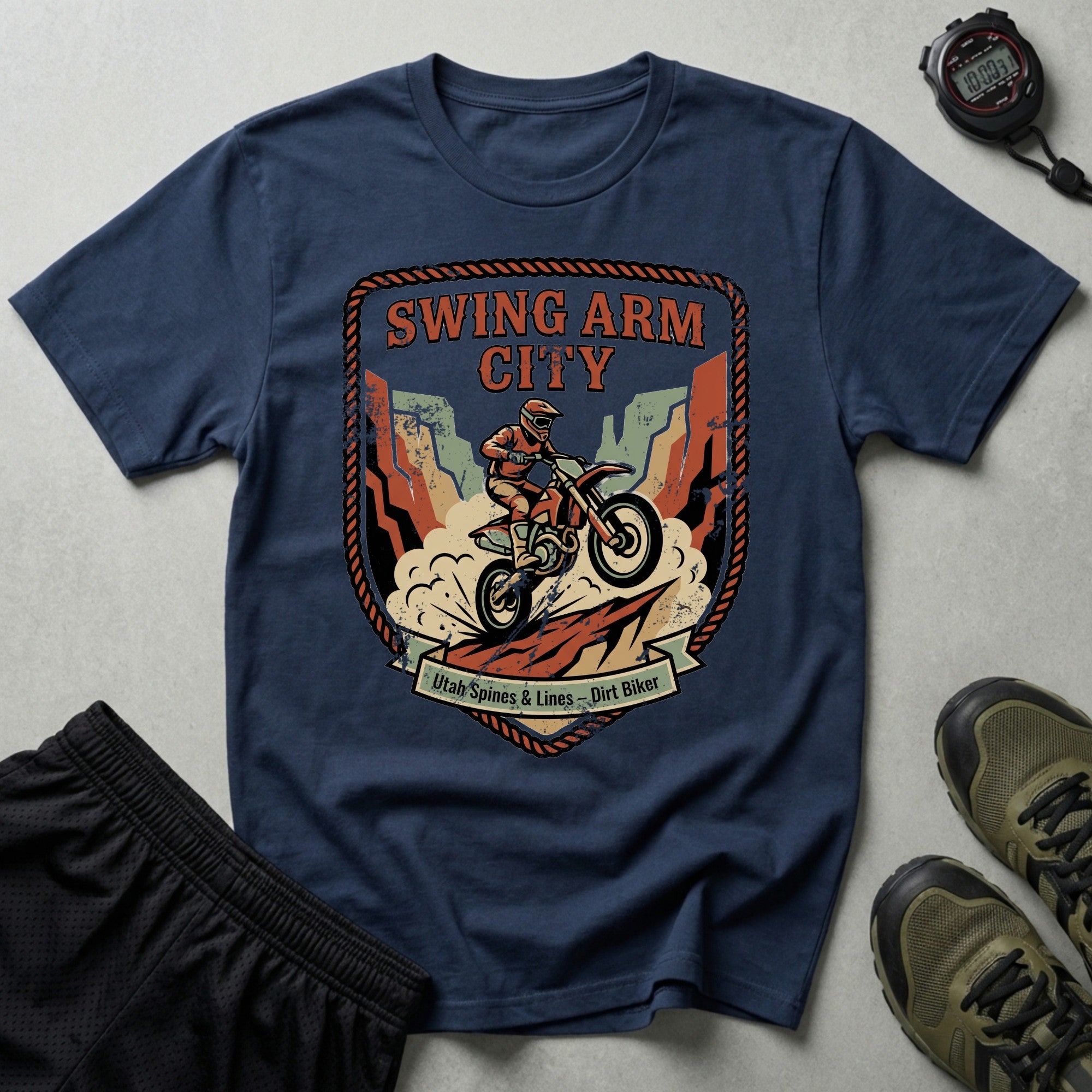 Swing Arm City Dirt Bike T-Shirt