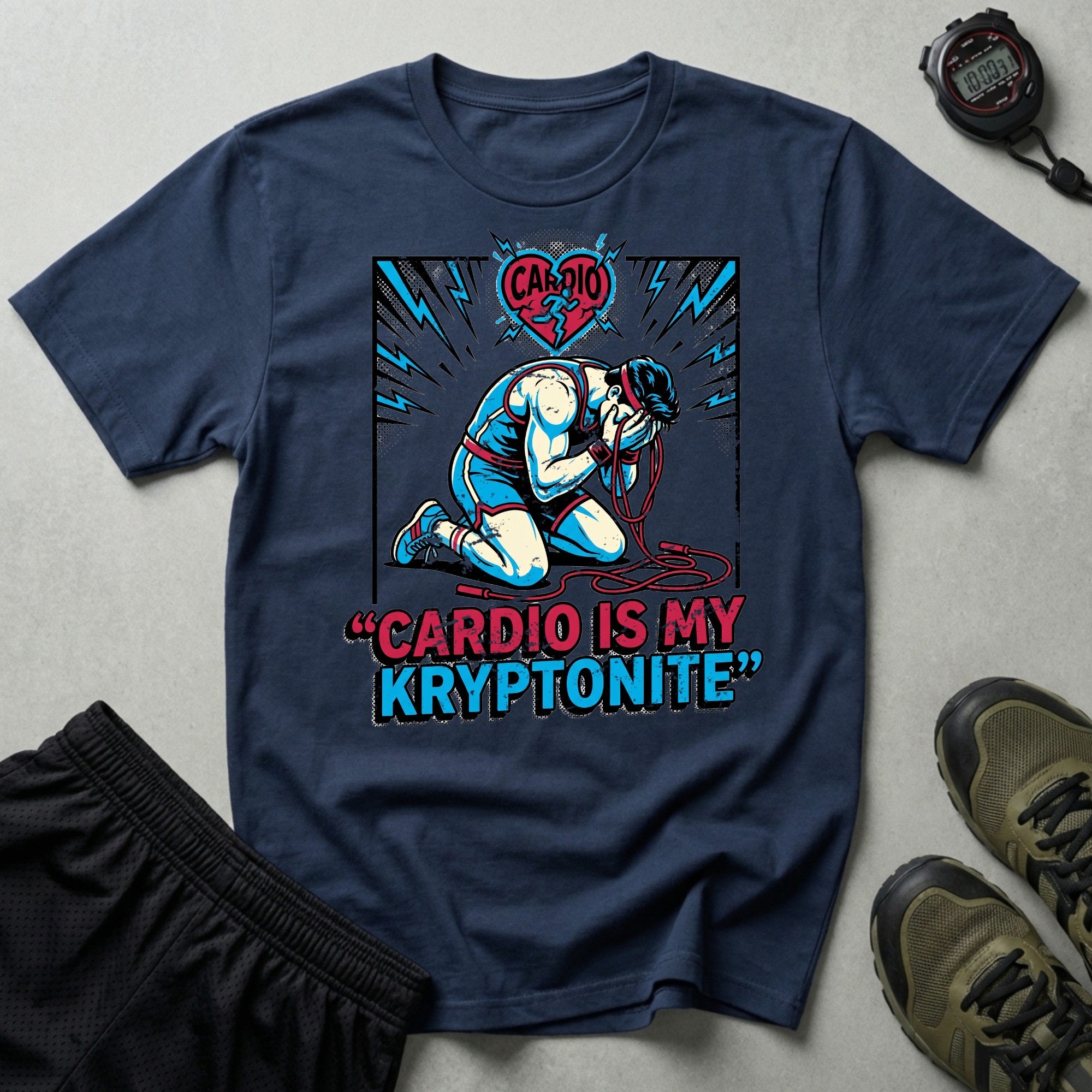 Cardio Is My Kryptonite Gym T-Shirt