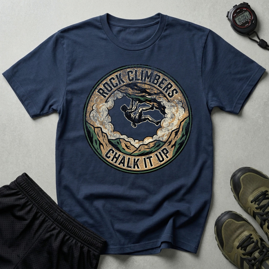 Rock Climbers Chalk It Up T-Shirt