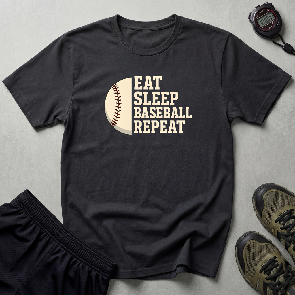 Eat Sleep Baseball Repeat T-Shirt