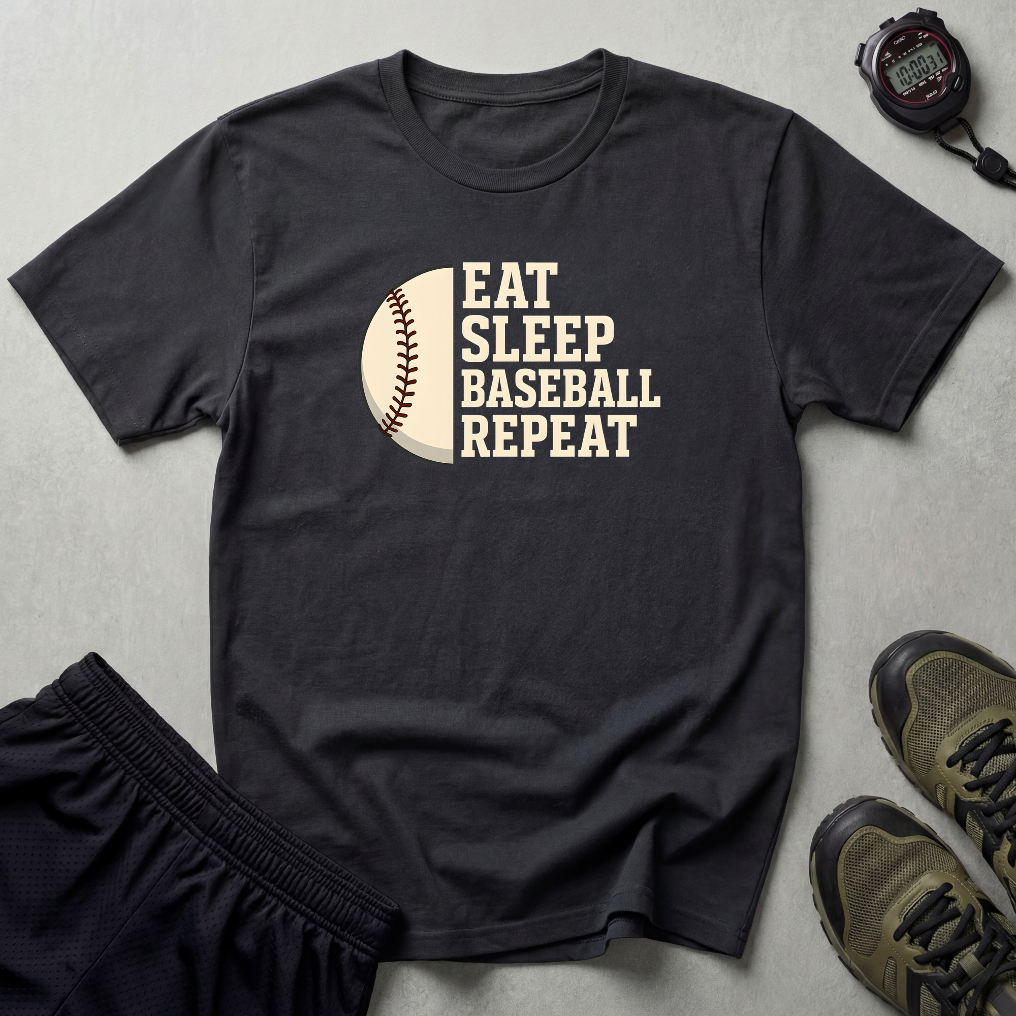 Eat Sleep Baseball Repeat T-Shirt