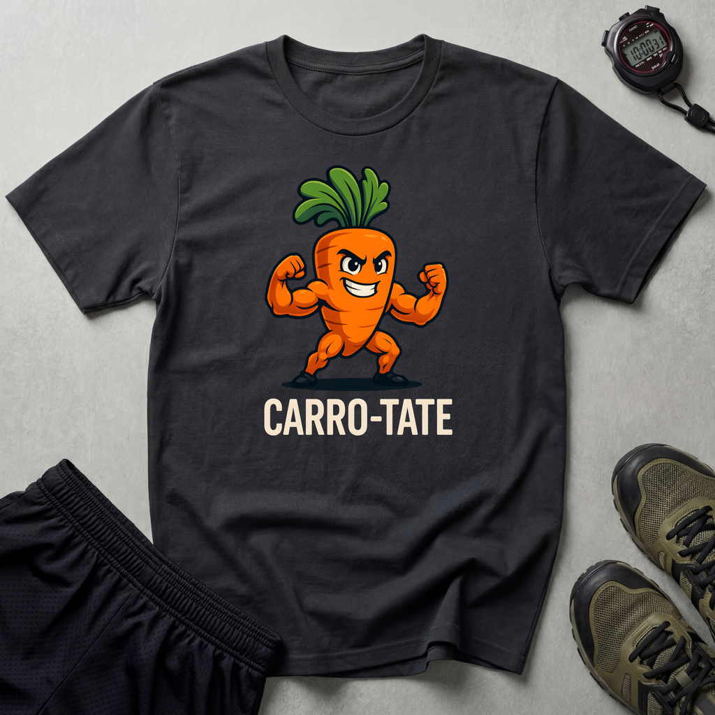 Muscular Carrot Mascot T-Shirt