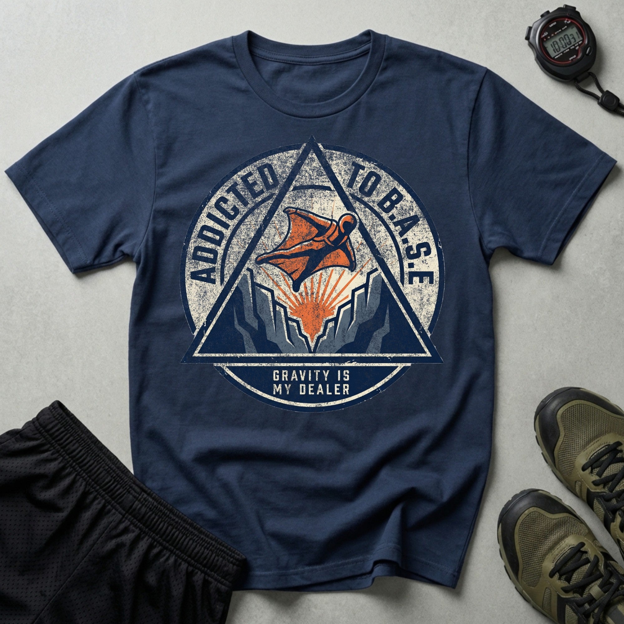 Addicted To B.A.S.E Sky Diving T-Shirt