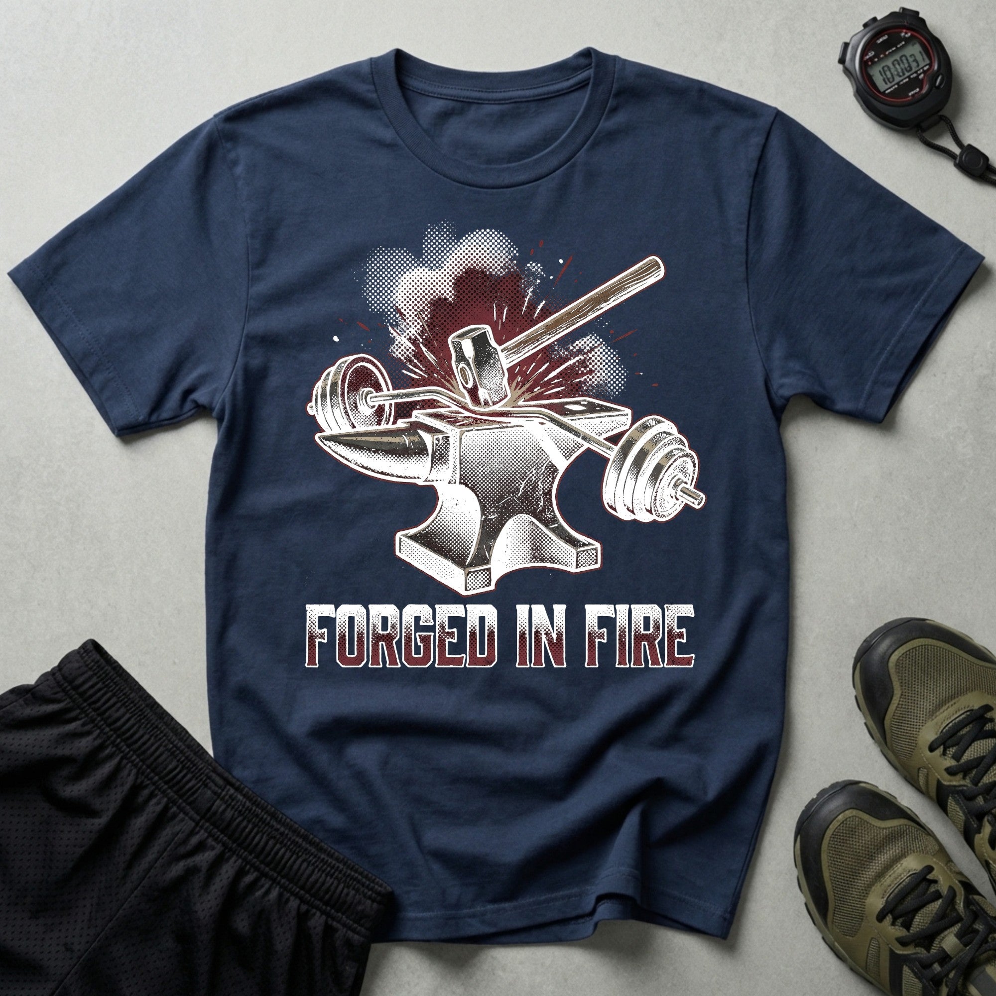 Forged In Fire Bodybuilding T-Shirt
