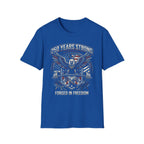 USA 250 Freedom Forged Gym Vintage Gym T-Shirt