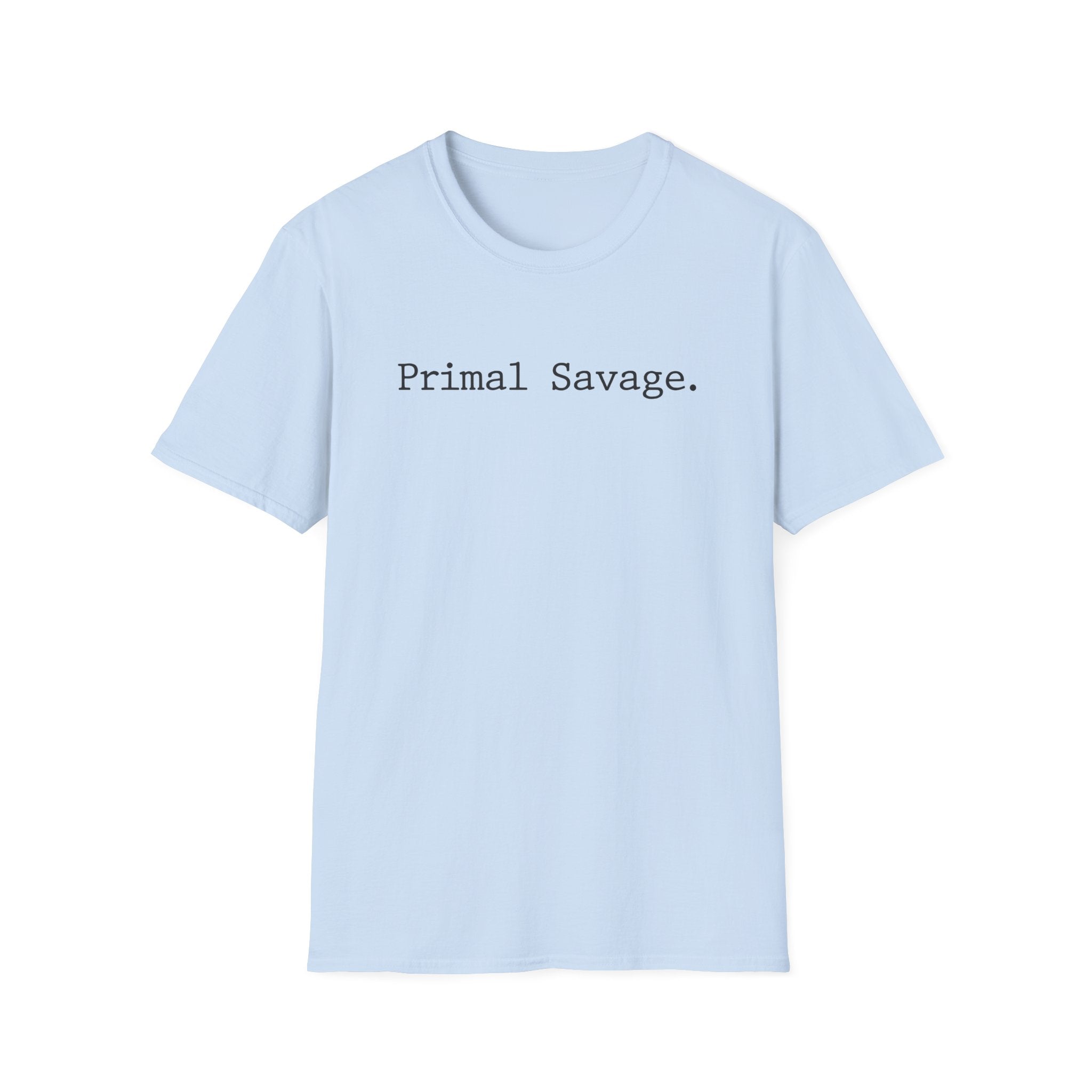 Primal Savage Typographic Retro Gym T-Shirt