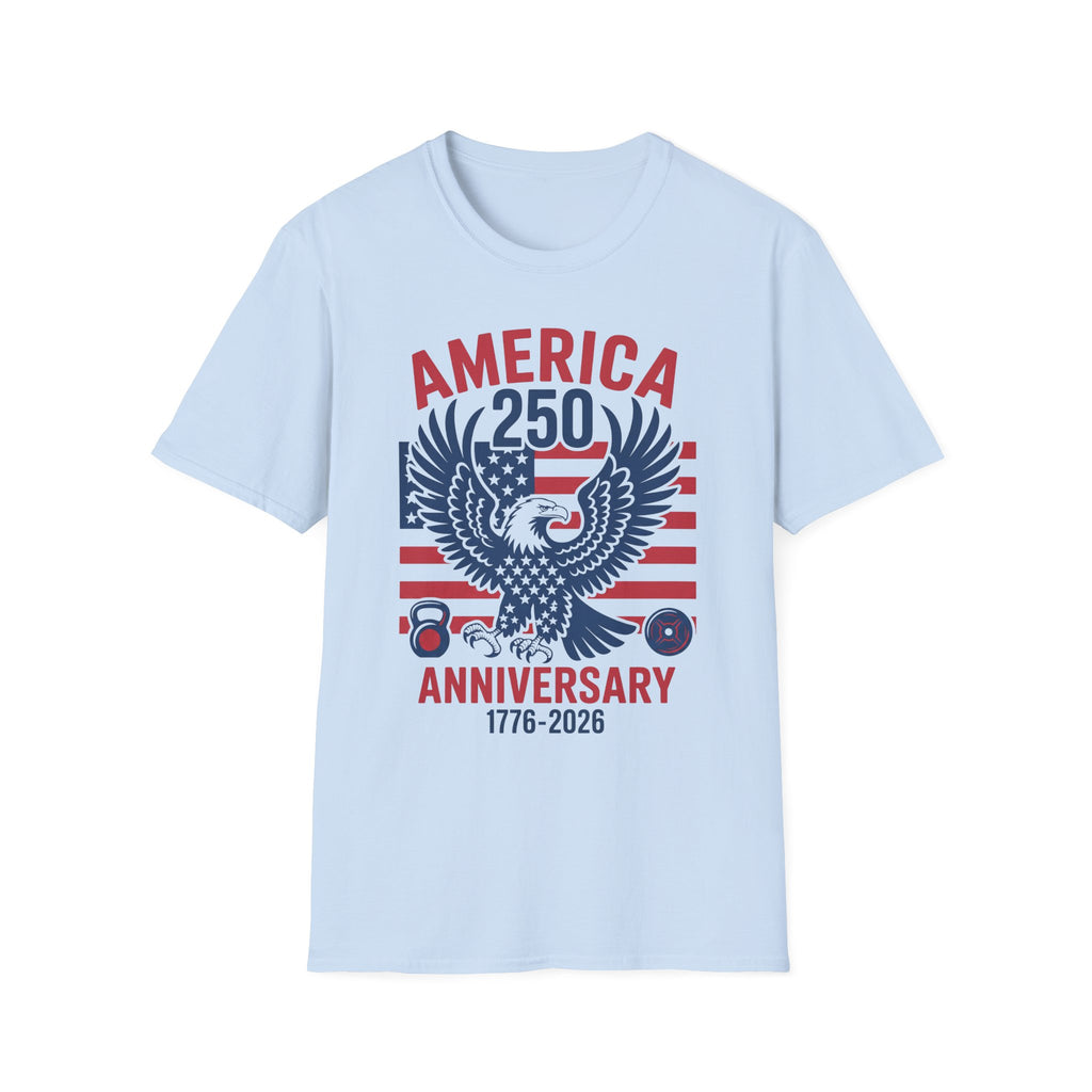 USA 250 Anniversary Gym Graphic Retro Gym T-Shirt