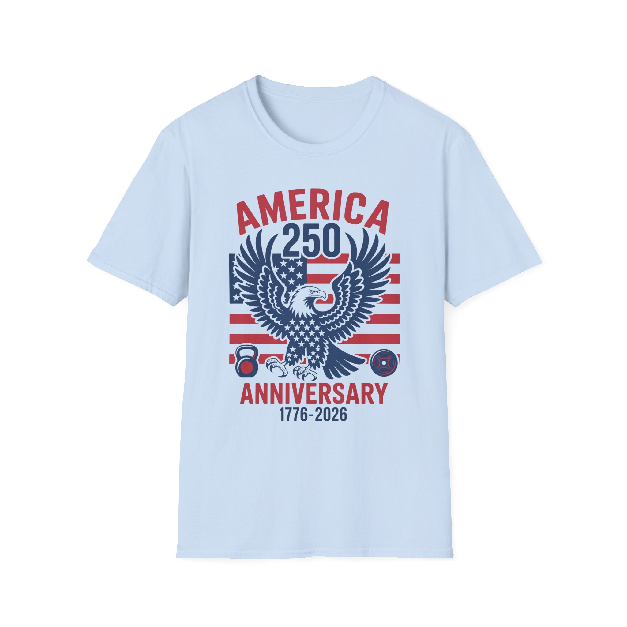 USA 250 Anniversary Gym Graphic Retro Gym T-Shirt