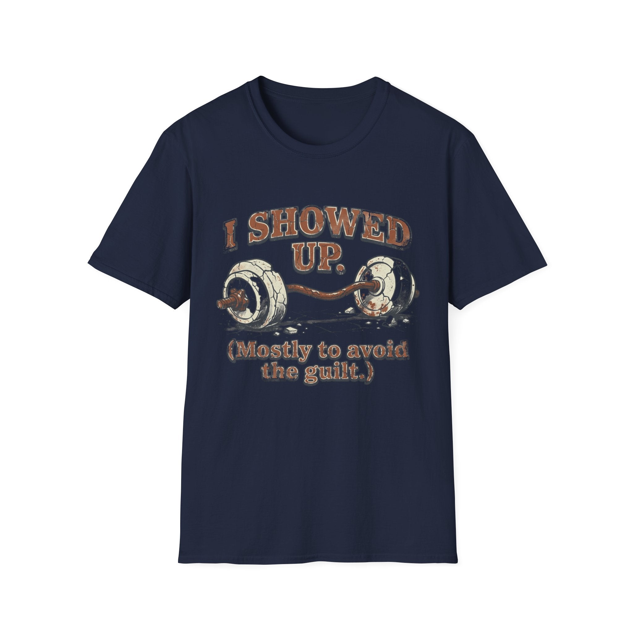 I Showed Up Vintage Gym Tee Shirt